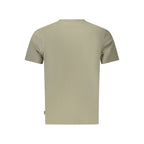 Pepe Jeans Verde cotton men's T-shirt with round neckline and short sleeves, casual style, shown on a plain background.