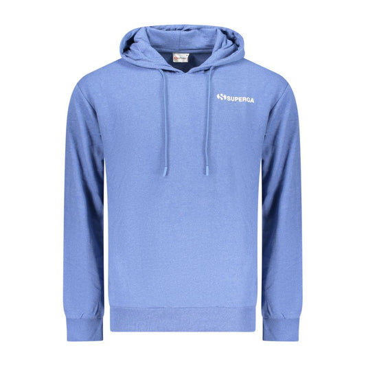 Superga Azzurro Cotton Men Sweatshirt Superga