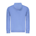 Men's Superga Azzurro Cotton Sweatshirt with a crew neck and long sleeves, featuring a casual fit and soft fabric.