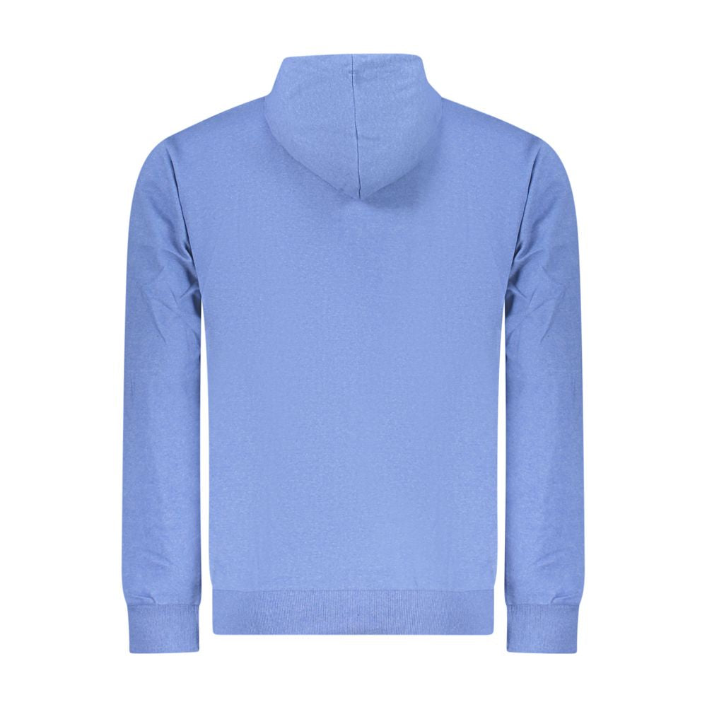 Men's Superga Azzurro Cotton Sweatshirt with a crew neck and long sleeves, featuring a casual fit and soft fabric.