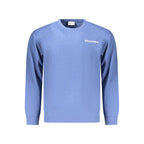 Superga Azzurro cotton men's sweatshirt with crew neck and long sleeves, featuring a casual, comfortable fit.