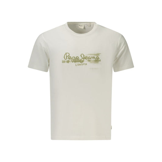 Pepe Jeans Bianco Cotton Men T-Shirt Pepe Jeans
