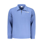 Superga Azzurro Cotton men's sweatshirt featuring a relaxed fit and soft blue fabric, ideal for casual wear.