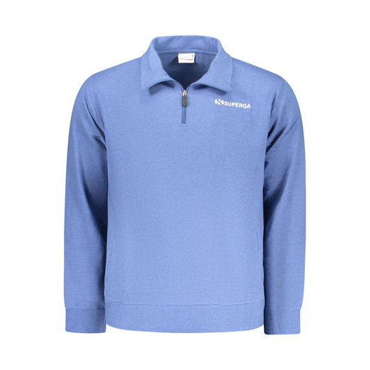 Superga Azzurro Cotton Men's Sweatshirt Superga