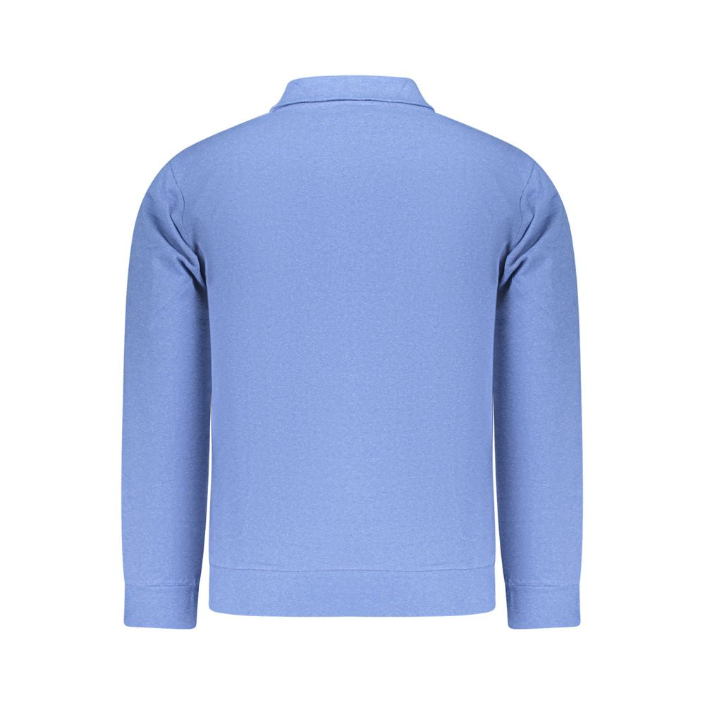 Superga Azzurro Cotton men's sweatshirt shown in blue with a crew neck and relaxed fit, casual and comfortable everyday wear.