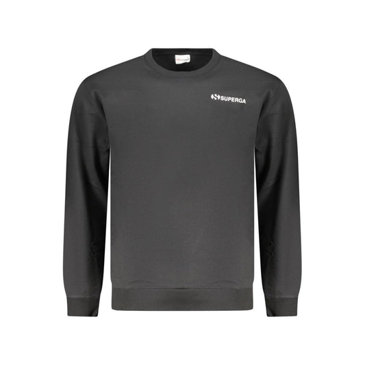 Superga Black Cotton Men's Sweatshirt Superga