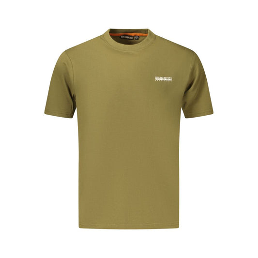 Napapijri Verde Cotton Men T-Shirt Napapijri