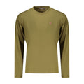 Men's Napapijri Verde cotton T-shirt with short sleeves and crew neck, featuring the brand logo on the front.