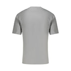 Napapijri Azzurro cotton men's sweatshirt shown in light blue with a relaxed fit and crew neckline.