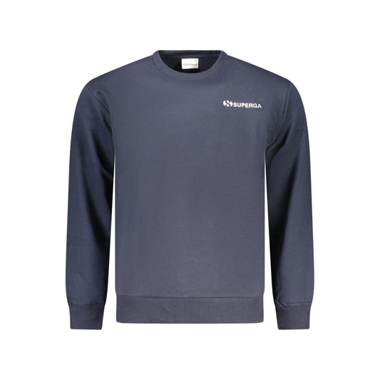 Superga Blue Cotton Men's Sweatshirt Superga