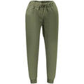 Superga Verde cotton men's track pants with elastic waistband and relaxed fit, ideal for casual athletic wear.