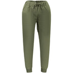 Superga Verde cotton men's track pants with elastic waistband and relaxed fit, ideal for casual athletic wear.