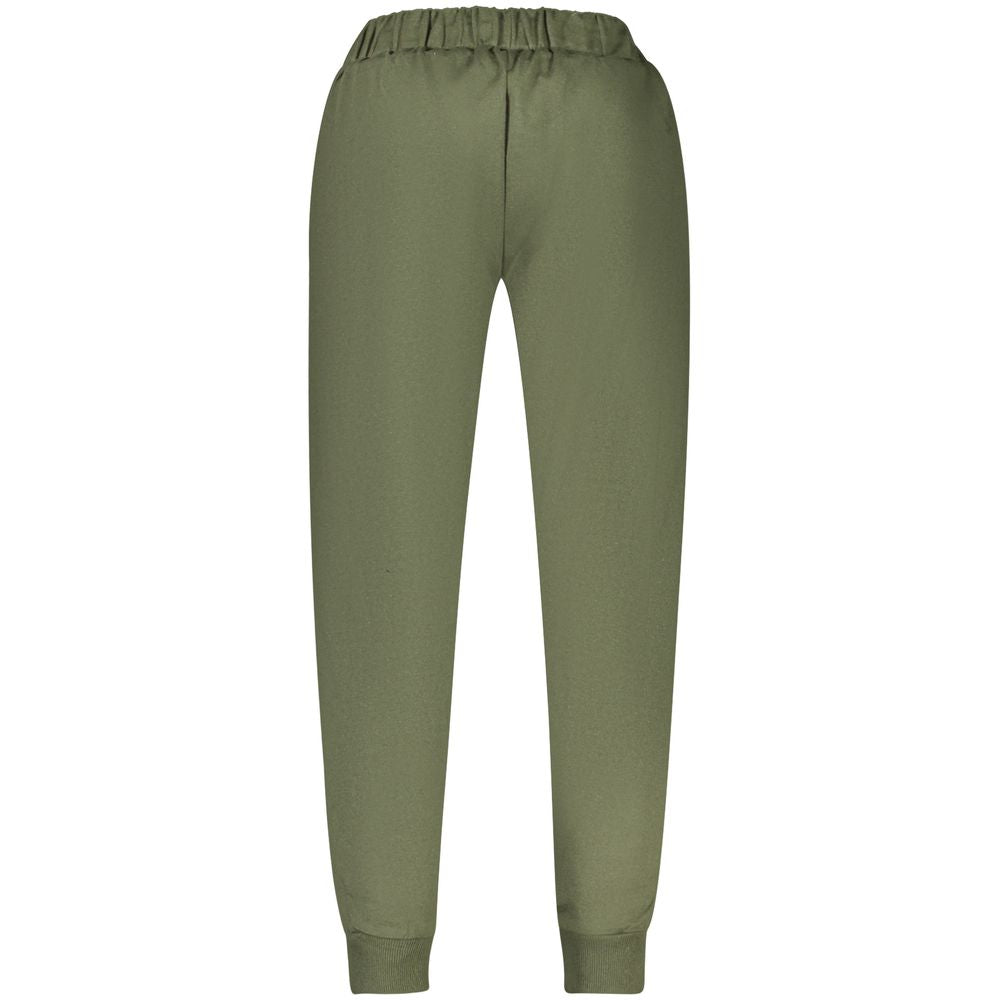 Superga Verde cotton men's track pants with a relaxed fit and elastic waistband, ideal for casual and athletic wear.