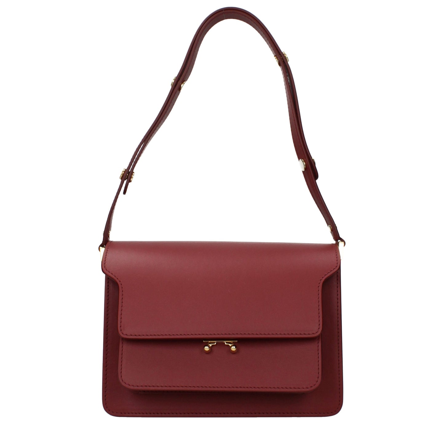Marni Red Leather Shoulder Bag Marni