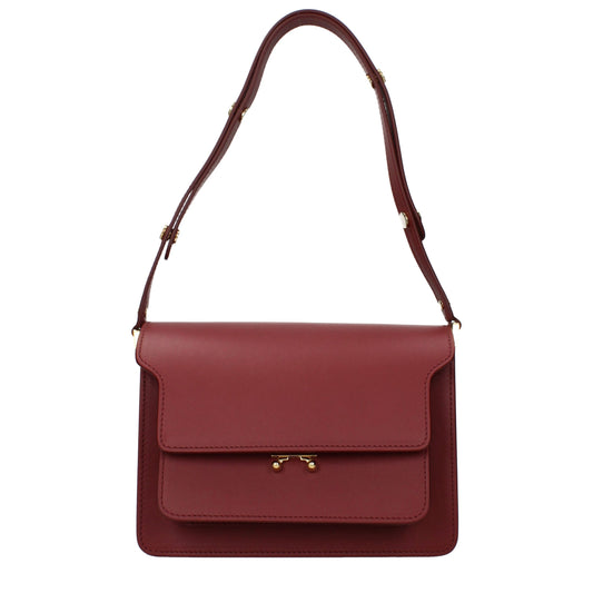 Marni Red Leather Shoulder Bag Marni