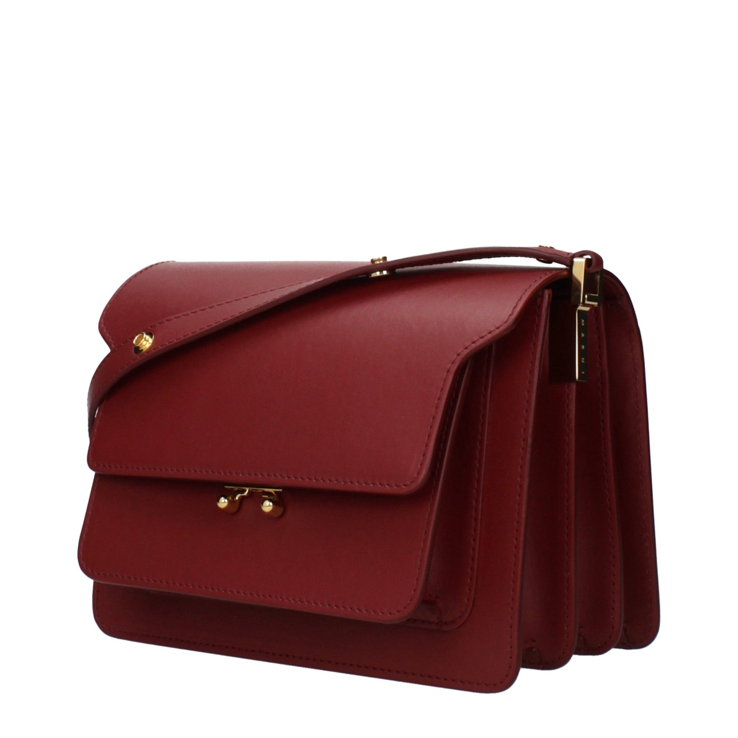 Marni Red Leather Shoulder Bag Marni