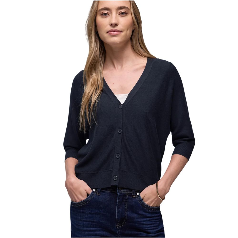 Street One Blue Viscose Cardigan Street One
