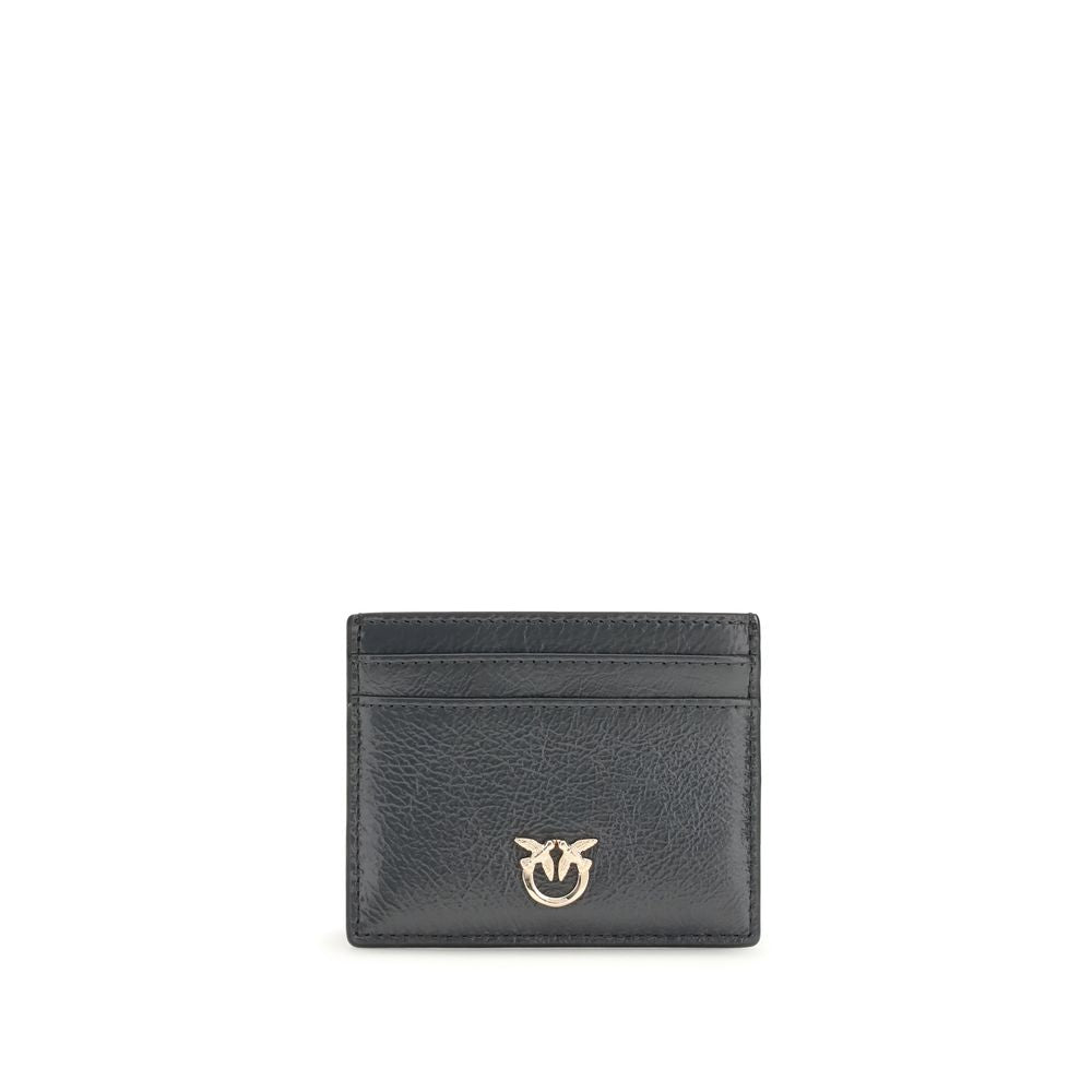 PINKO Gray Calf Leather Bos Taurus Wallet PINKO