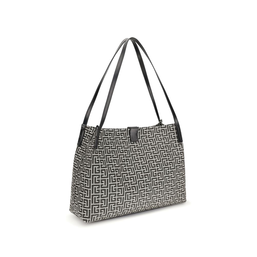 Balmain Black Cotton Shoulder Bag Balmain