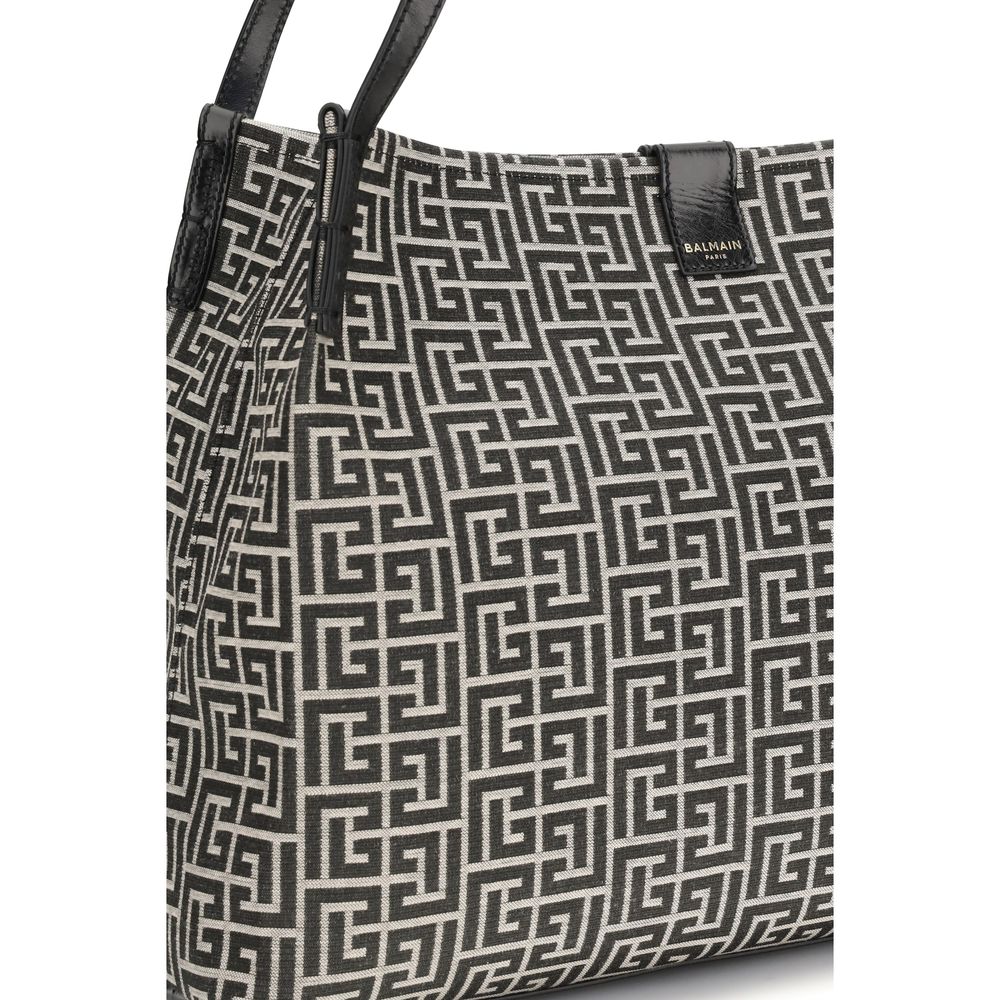 Balmain Black Cotton Shoulder Bag Balmain