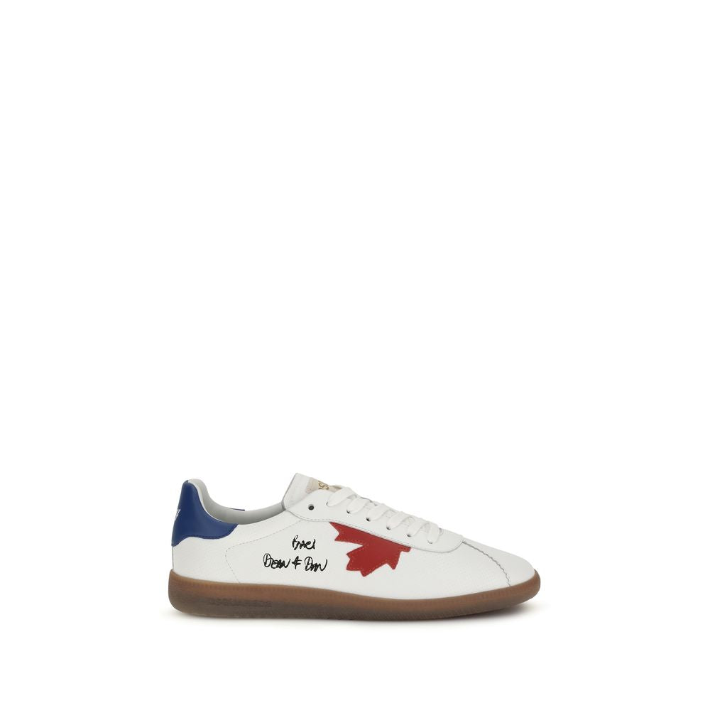 Dsquared² White Calf Leather Bos Taurus Chunky Sneakers Dsquared²