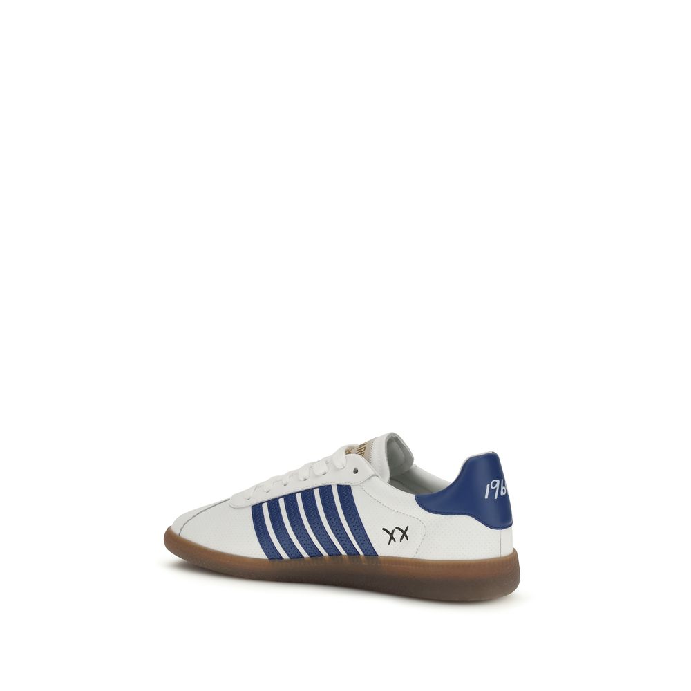 Dsquared² White Calf Leather Bos Taurus Chunky Sneakers Dsquared²