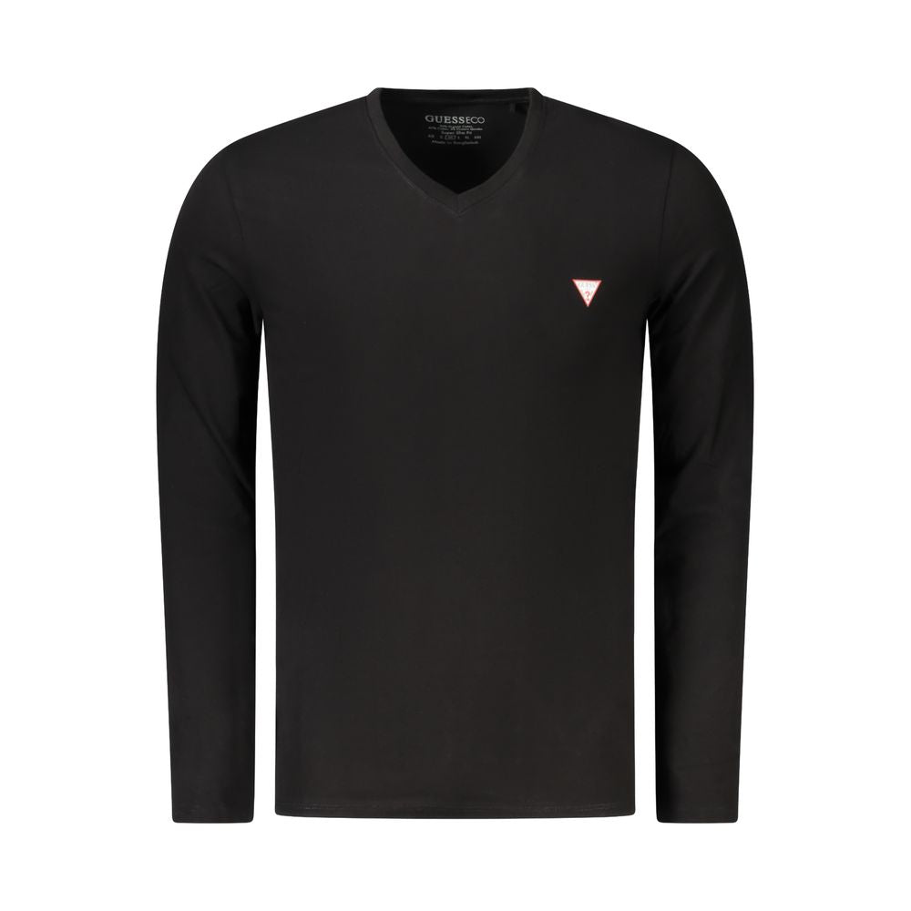Guess Jeans Black Cotton Men T-Shirt Guess Jeans