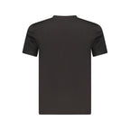 Black Guess Jeans men's T-shirt made from organic cotton, featuring a classic fit and simple design.