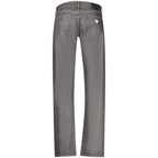 Dark black Guess Jeans cotton men's jeans with classic fit and five-pocket design, displayed on a neutral background.