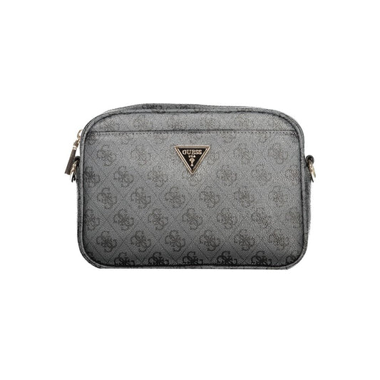 Guess Jeans Nero Poliuretano Women Handbag Guess Jeans