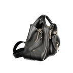Black Guess Jeans polyurethane women's handbag with sleek design, featuring a structured shape and stylish detailing.