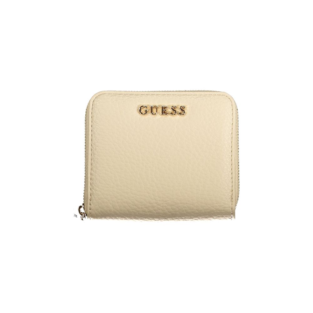 Guess Jeans Beige Polyurethane Women Wallet Guess Jeans