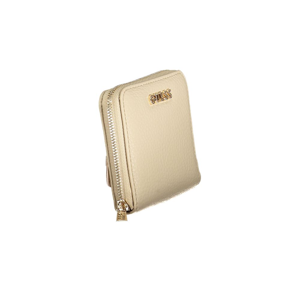 Guess Jeans Beige Polyurethane Women Wallet Guess Jeans