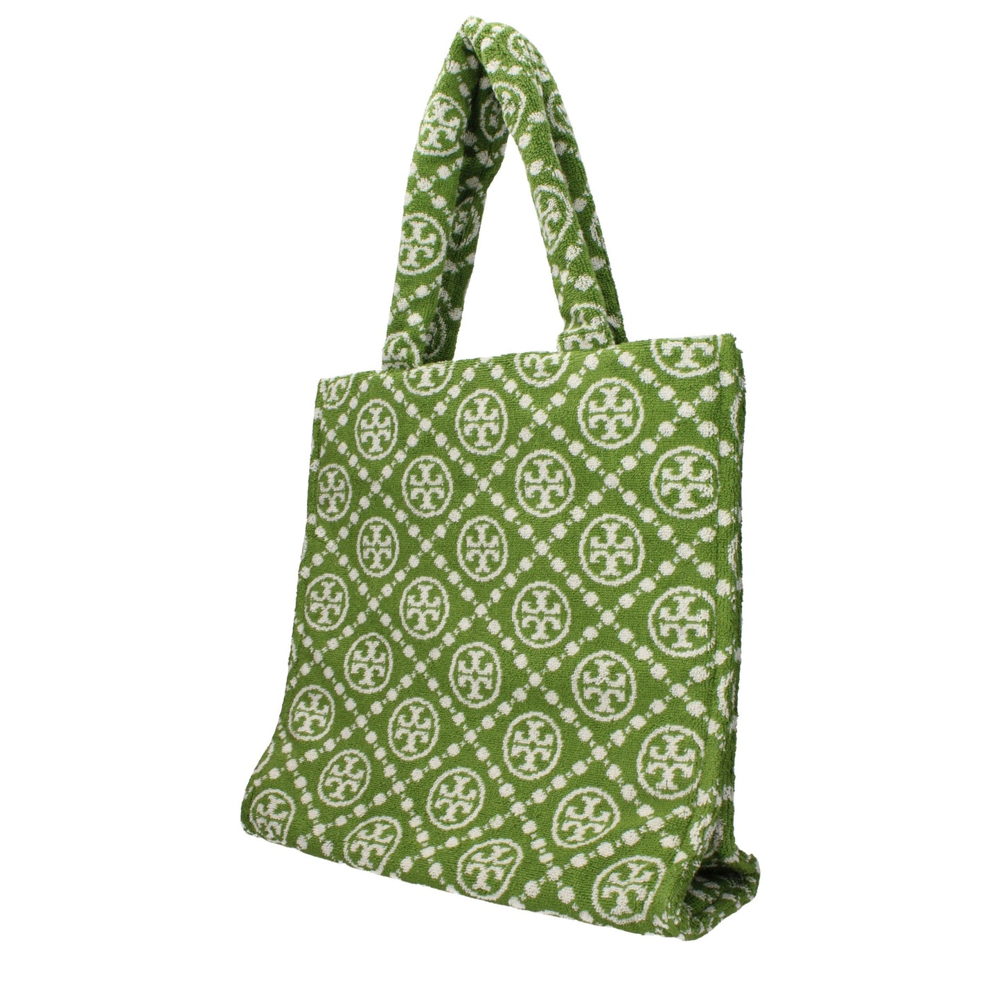 Tory Burch Green Cotton-Like Shoulder Bag Tory Burch