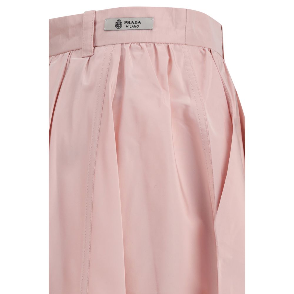 Prada multicolor silk long skirt with flowing fabric and vibrant pattern, stylish and elegant for women.