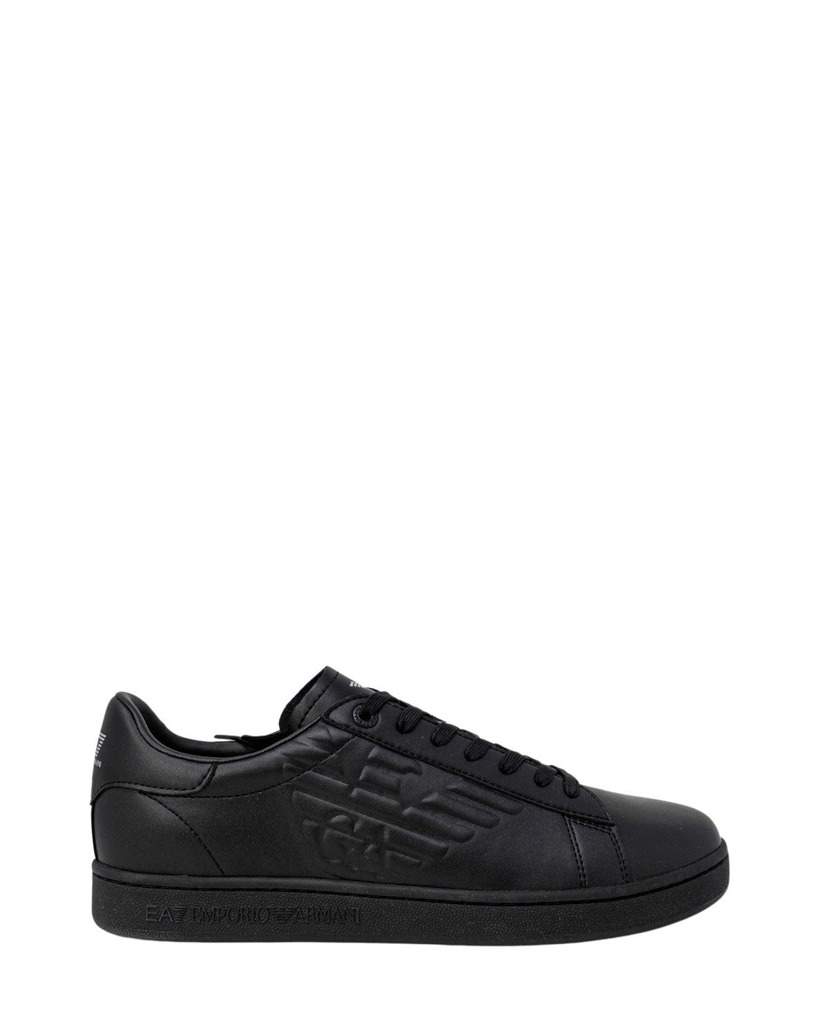 EA7 Emporio Armani Black Polyester Low Top Sneakers EA7 Emporio Armani