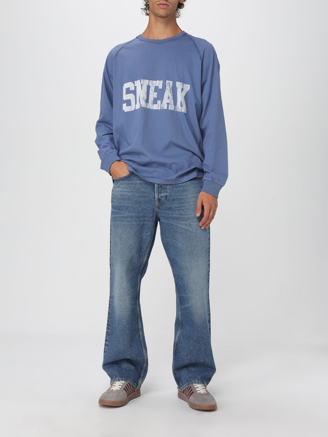 Golden Goose Blue Cotton Flared Jeans Golden Goose