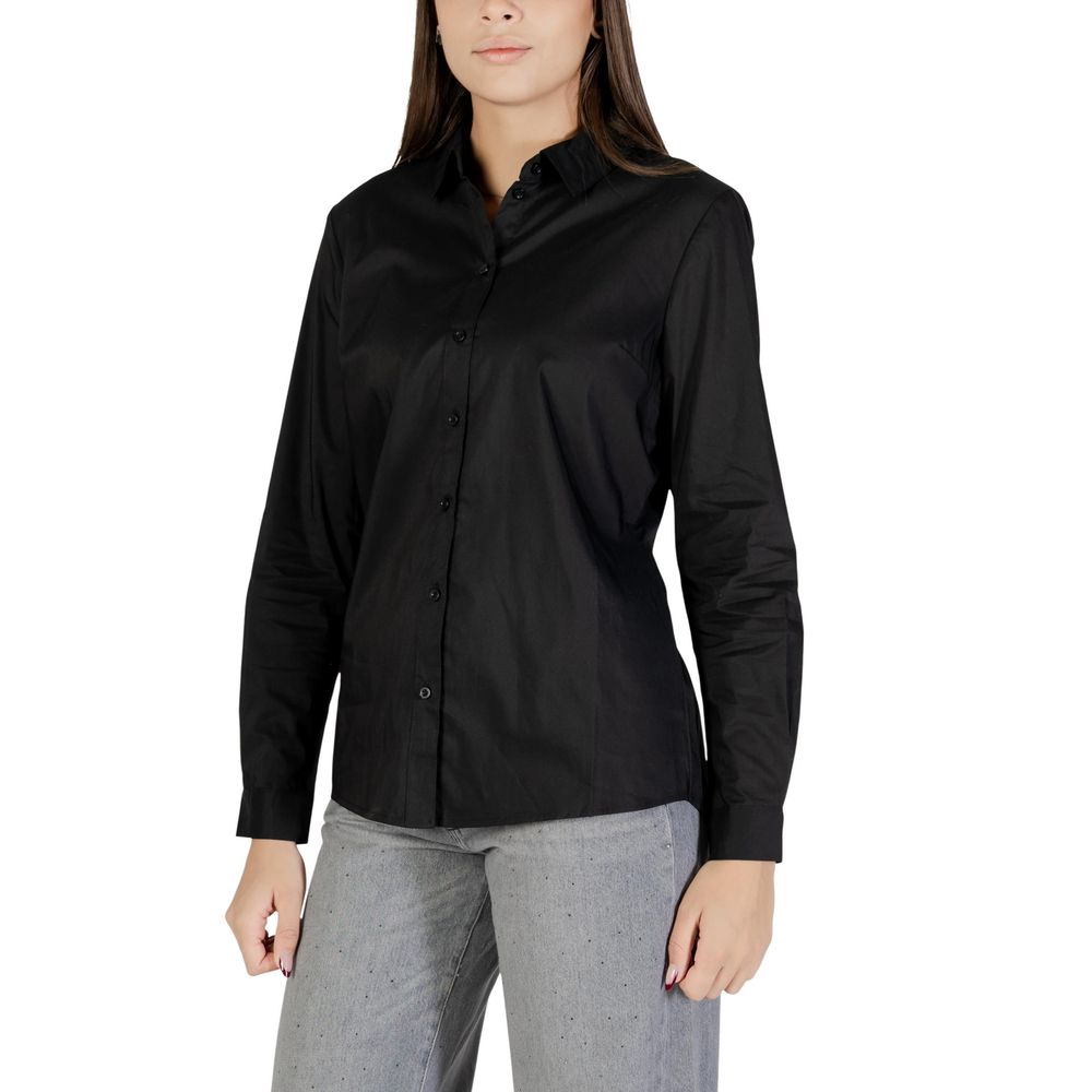 Jacqueline De Yong Black Cotton Blouse Jacqueline De Yong