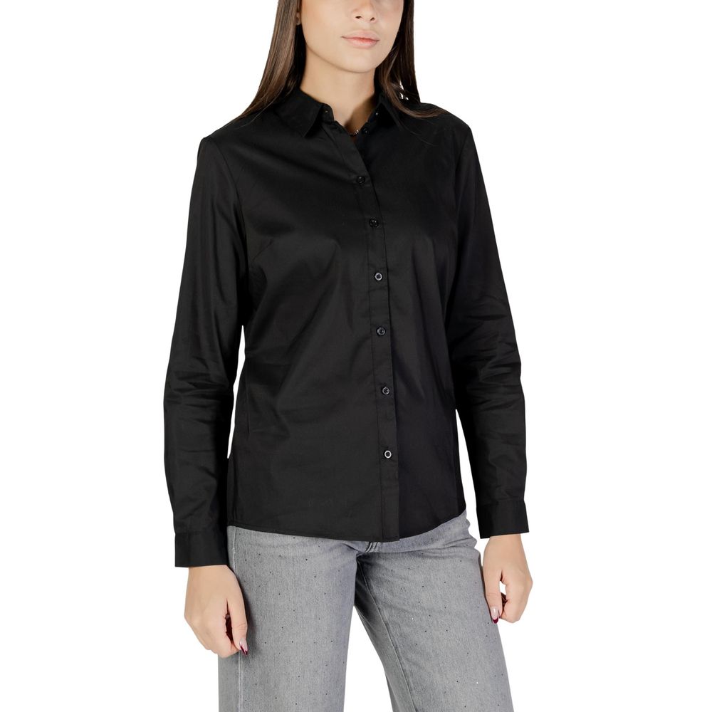 Jacqueline De Yong Black Cotton Blouse Jacqueline De Yong