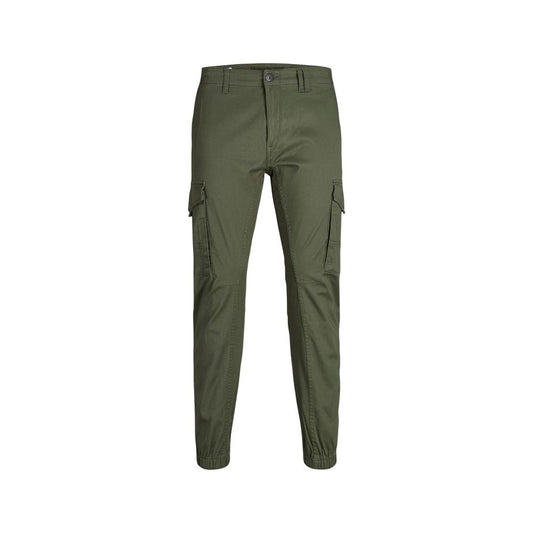 Jack Jones Green Cotton Skinny Pants Jack Jones