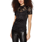 Vila Clothes Black Polyamide T-Shirt