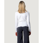 Only White Polyester Turtleneck