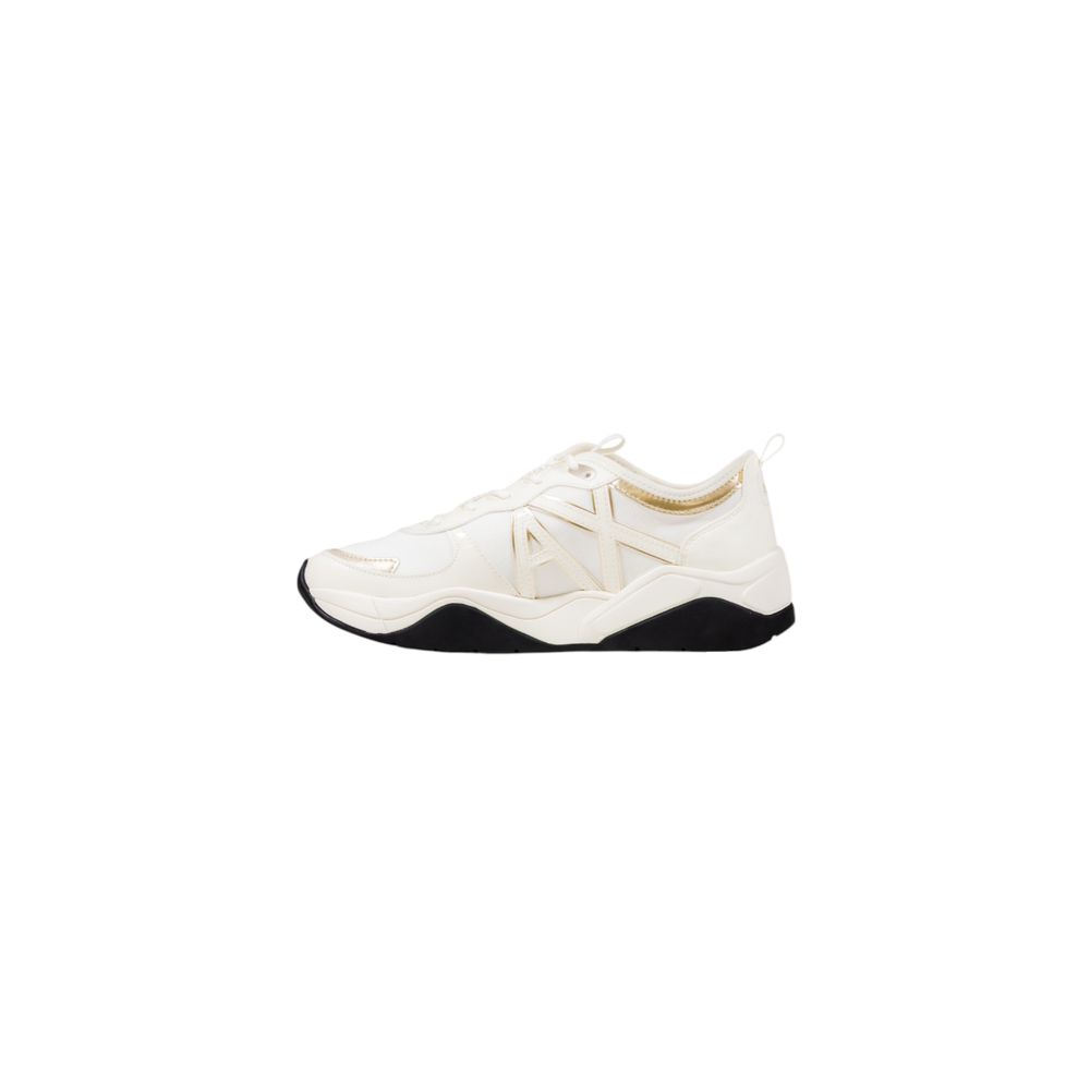 Armani Exchange White Polyester Athletic Sneakers Armani Exchange