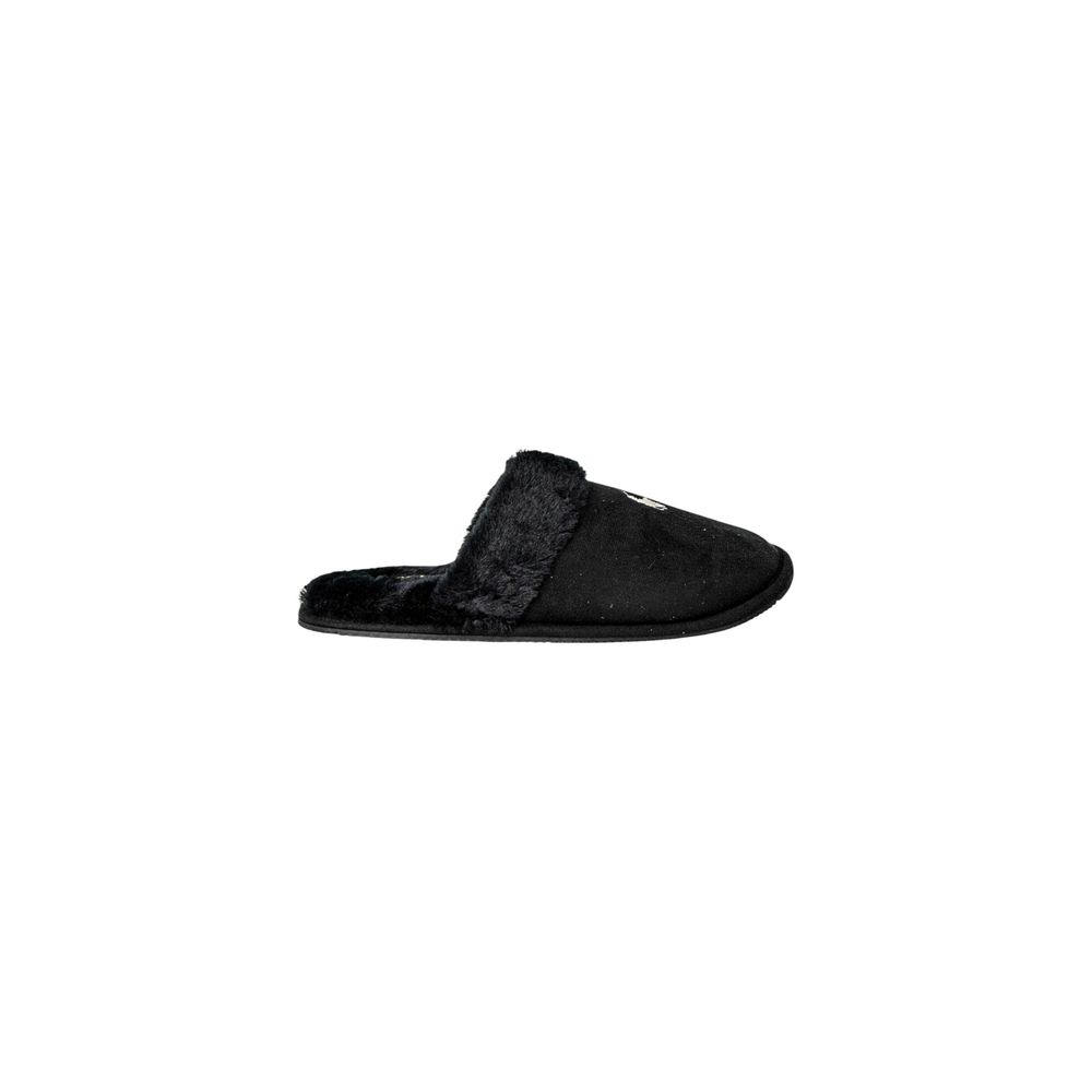 Ralph Lauren Black Polyester Slippers - Eljoys Fashion 