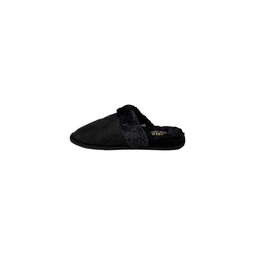 Ralph Lauren Black Polyester Slippers - Eljoys Fashion 