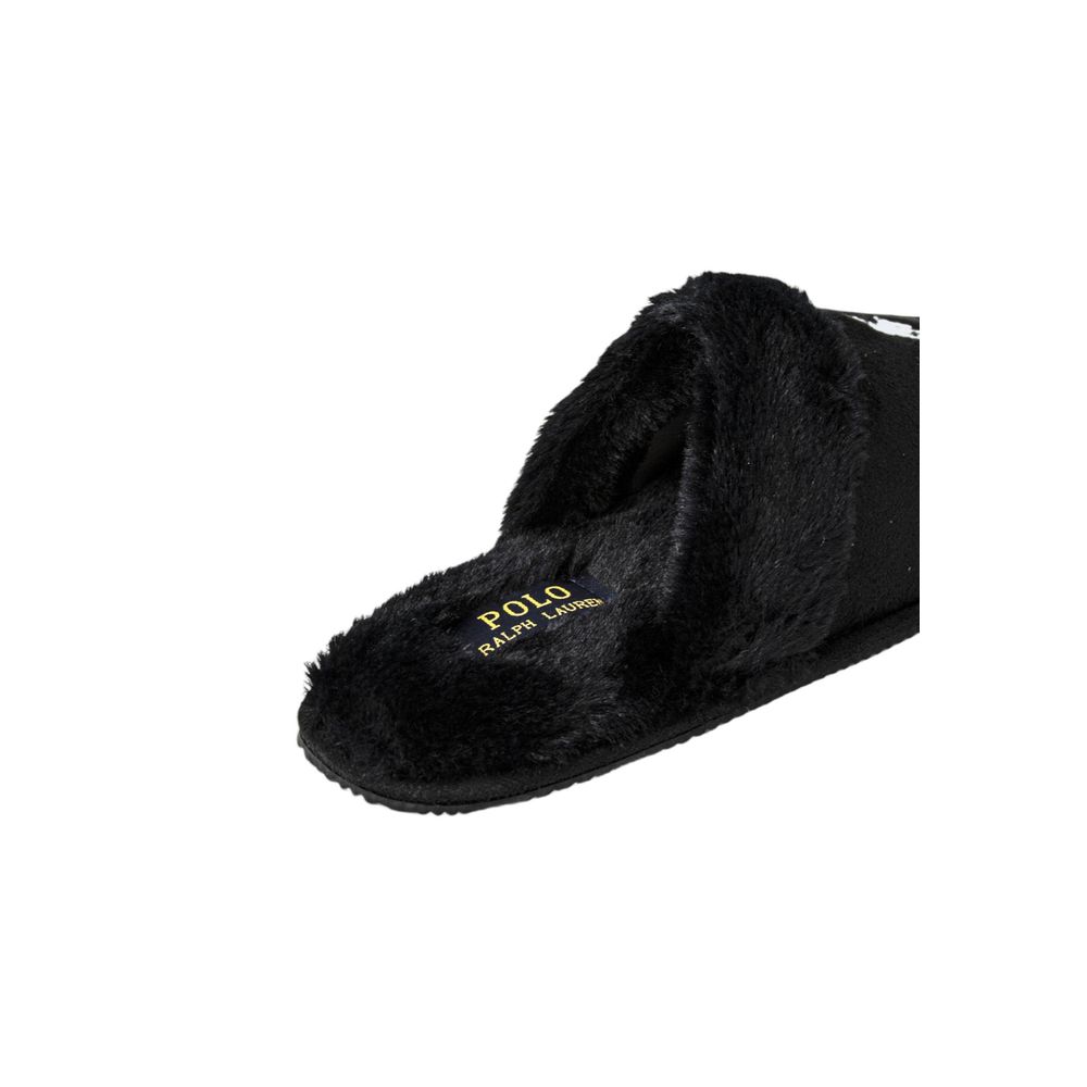 Ralph Lauren Black Polyester Slippers - Eljoys Fashion 