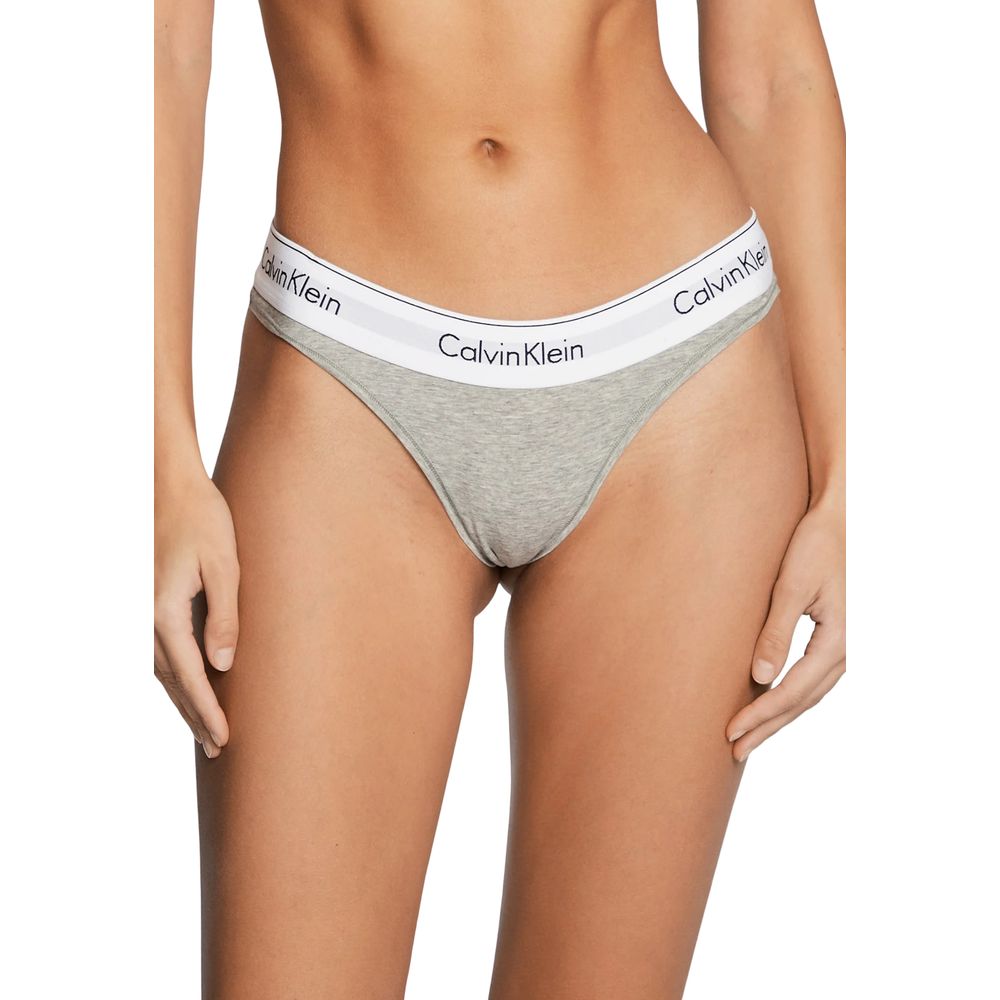 Calvin Klein Underwear Gray Cotton Pantie Calvin Klein Underwear