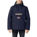 Napapijri Blue Polyester Shell Jacket - Eljoys Fashion 