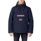 Napapijri Blue Polyester Shell Jacket - Eljoys Fashion 