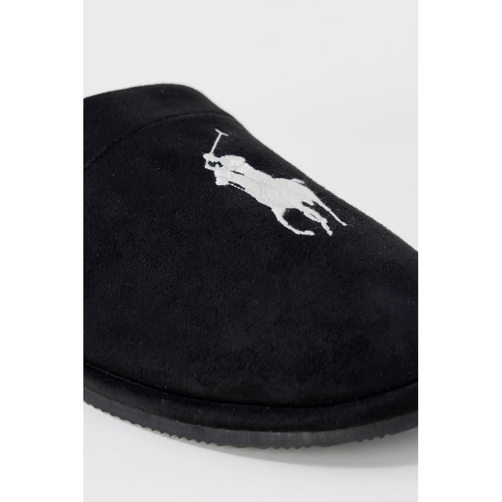 Ralph Lauren Black Polyester Slippers Ralph Lauren